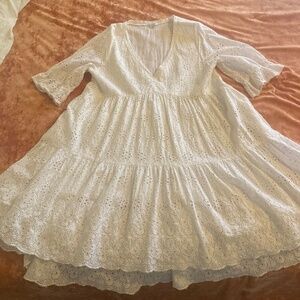 White Eyelett Dress